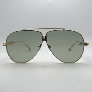 Valentino XVI - Pilot Titanium Stud Frame VLS-100D-64 I GLD-GRY I CAT 3